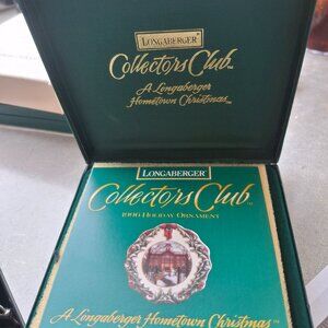 Longaberger 1996 Porcelain Christmas Ornament